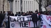 Bordeaux 14 mars 2026 . Pour ces manifestant la police tue , mais les protègent pour manifester contre eux !
